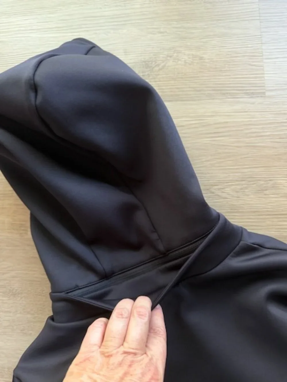 Alo Yoga Black Scuba Softshell Hoodie Jacket S